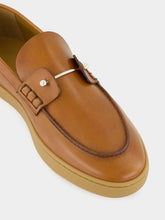 Christian Louboutin Chambeliboat Havane Leather Boat Shoes