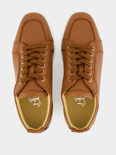Christian Louboutin Cuoio Brown Rantulow Calf Leather Sneakers