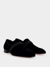 Christian Louboutin Dandydeco Flat Loafers in Black Veau Velours