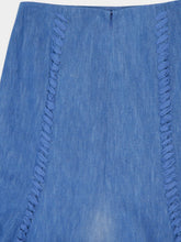 Gabriela Hearst Dion Light Blue Denim Maxi Skirt