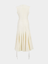 Gabriela Hearst Ivory Kendal Laces Midi Wool Dress