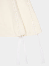 Gabriela Hearst Ivory Kendal Laces Midi Wool Dress