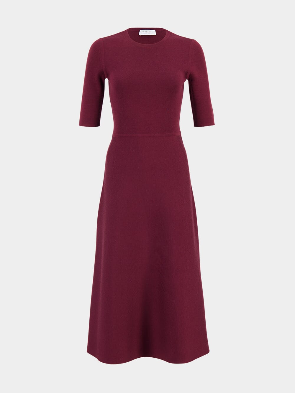 Deep Bordeaux Seymore Knit Midi Dress