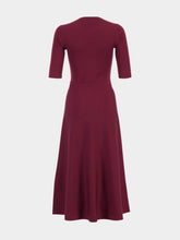 Gabriela Hearst Deep Bordeaux Seymore Knit Midi Dress