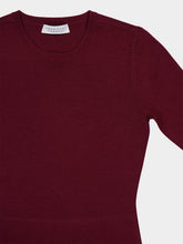 Gabriela Hearst Deep Bordeaux Seymore Knit Midi Dress