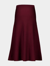 Gabriela Hearst Deep Bordeaux Freddie Knit Midi Skirt
