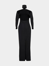Courrèges Black Circle Mockneck Gown