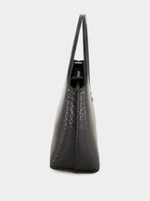 Courrèges Mini Holy Day Bag in Black Viper Leather