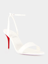 Christian Louboutin White Miss Z 80 Strappy Sandals