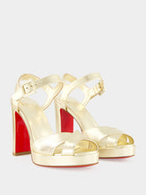 Christian Louboutin Platine Cora 100 Strappy Sandals