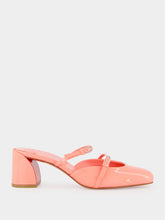 Christian Louboutin Grapefruit Jane Nina 55 Patent Leather Mules