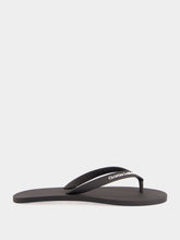 Christian Louboutin Black Rubber Thongs