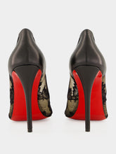 Christian Louboutin Black Miss Z 100 Mesh and Lace Pumps