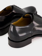 Christian Louboutin Black Moustachou Calf Leather Derby Shoes