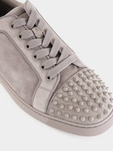 Christian Louboutin Phantom Grey Louis Junior Spikes Sneakers