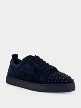 Christian Louboutin Louis Jr Spikes Canopy Marine Blue Sneakers