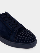 Christian Louboutin Louis Jr Spikes Canopy Marine Blue Sneakers