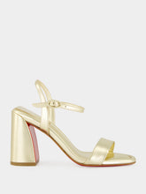 Christian Louboutin Platine Jane 85 Sheepskin Leather Sandals
