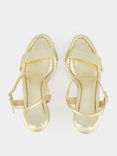 Christian Louboutin Platine Jane 85 Sheepskin Leather Sandals