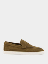 Christian Louboutin Silex Grey NeoCL Boat Suede Shoes