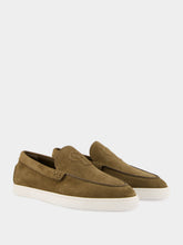 Christian Louboutin Silex Grey NeoCL Boat Suede Shoes