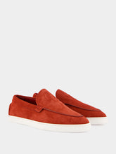 Christian Louboutin Empire Red Reversed Leather Boat Shoes