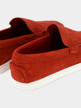 Christian Louboutin Empire Red Reversed Leather Boat Shoes