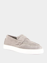 Christian Louboutin Phantom Grey Harold I Suede Boat Shoes