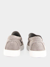 Christian Louboutin Phantom Grey Harold I Suede Boat Shoes