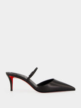 Christian Louboutin Black Milena 60 Leather Mid-Heel Mules