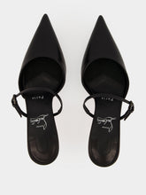 Christian Louboutin Black Milena 60 Leather Mid-Heel Mules