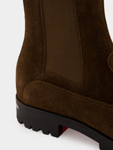 Christian Louboutin Cavernos Reversed Calf Leather Chelsea Boots