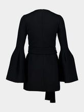 Gabriela Hearst Black Shandon Wool Tunic Blouse