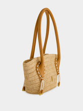 Christian Louboutin Natural Venus Mini Raffia Tote Bag