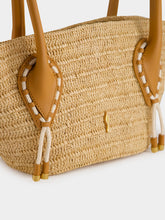 Christian Louboutin Natural Venus Mini Raffia Tote Bag