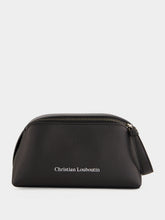 Christian Louboutin Black Grained Leather Travel Pouch