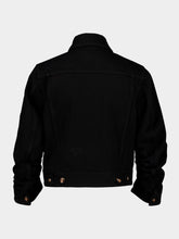 Gabriela Hearst Black Adira Cropped Denim Jacket