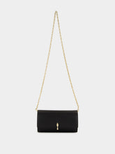 Christian Louboutin Black Bettina Lamb Nappa Leather Wallet on Chain