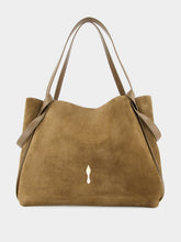 Christian Louboutin Silex Brown Reversed Leather Large Tote Bag