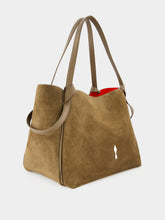 Christian Louboutin Silex Brown Reversed Leather Large Tote Bag