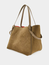 Christian Louboutin Silex Brown Reversed Leather Large Tote Bag