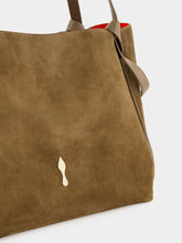 Christian Louboutin Silex Brown Reversed Leather Large Tote Bag