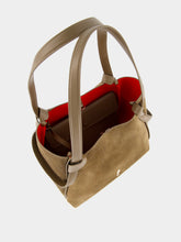 Christian Louboutin Silex Brown Reversed Leather Small Tote Bag