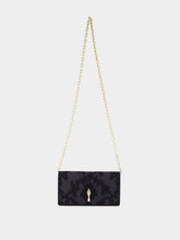 Christian Louboutin Black Bettina Chantilly Lace Clutch Bag