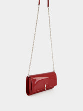 Christian Louboutin Empire Red Bettina Patent Leather Wallet