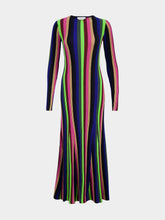Gabriela Hearst Affinity Knit Maxi Dress in Multi Cashmere