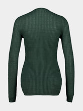 Gabriela Hearst Emma English Green Knit Cardigan