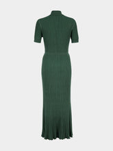 Gabriela Hearst Amor Knit Midi Dress in English Green