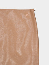 Courrèges Bronzer Vinyl Knee-Length Skirt