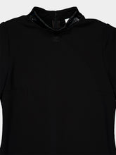 Courrèges Black Vinyl Collar A-Line Mini Dress